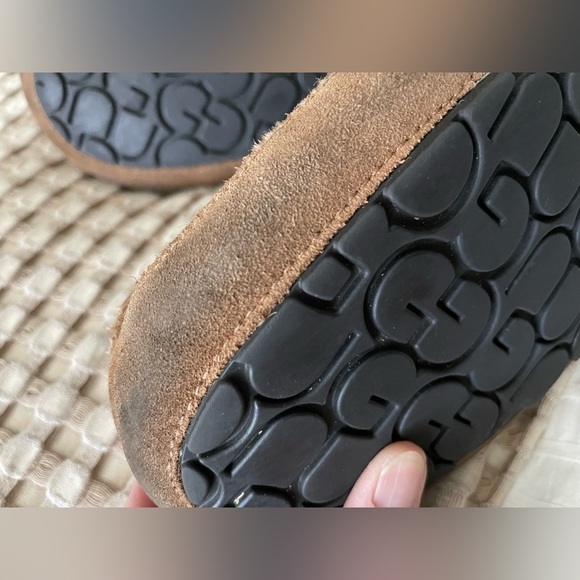 UGG Ascot Loafer Slipper Mens Size 11 Chestnut Brown Suede Sheepskin Slip On - Picture 12 of 12